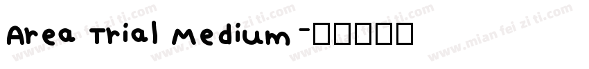 Area Trial Medium字体转换